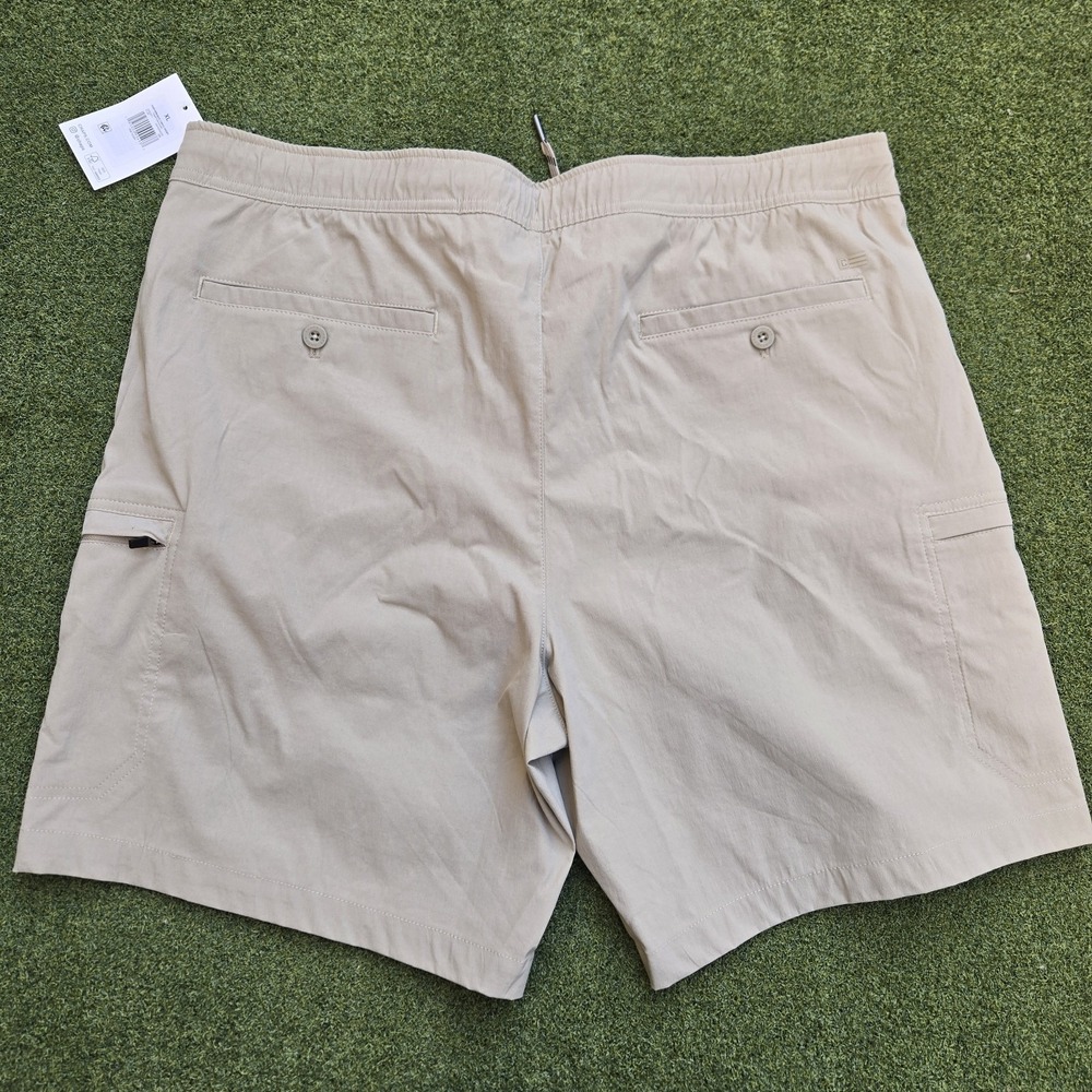 Chaps Performance Cargo Shorts Men's XL Khaki 8" Inseam - Picture 2 of 8